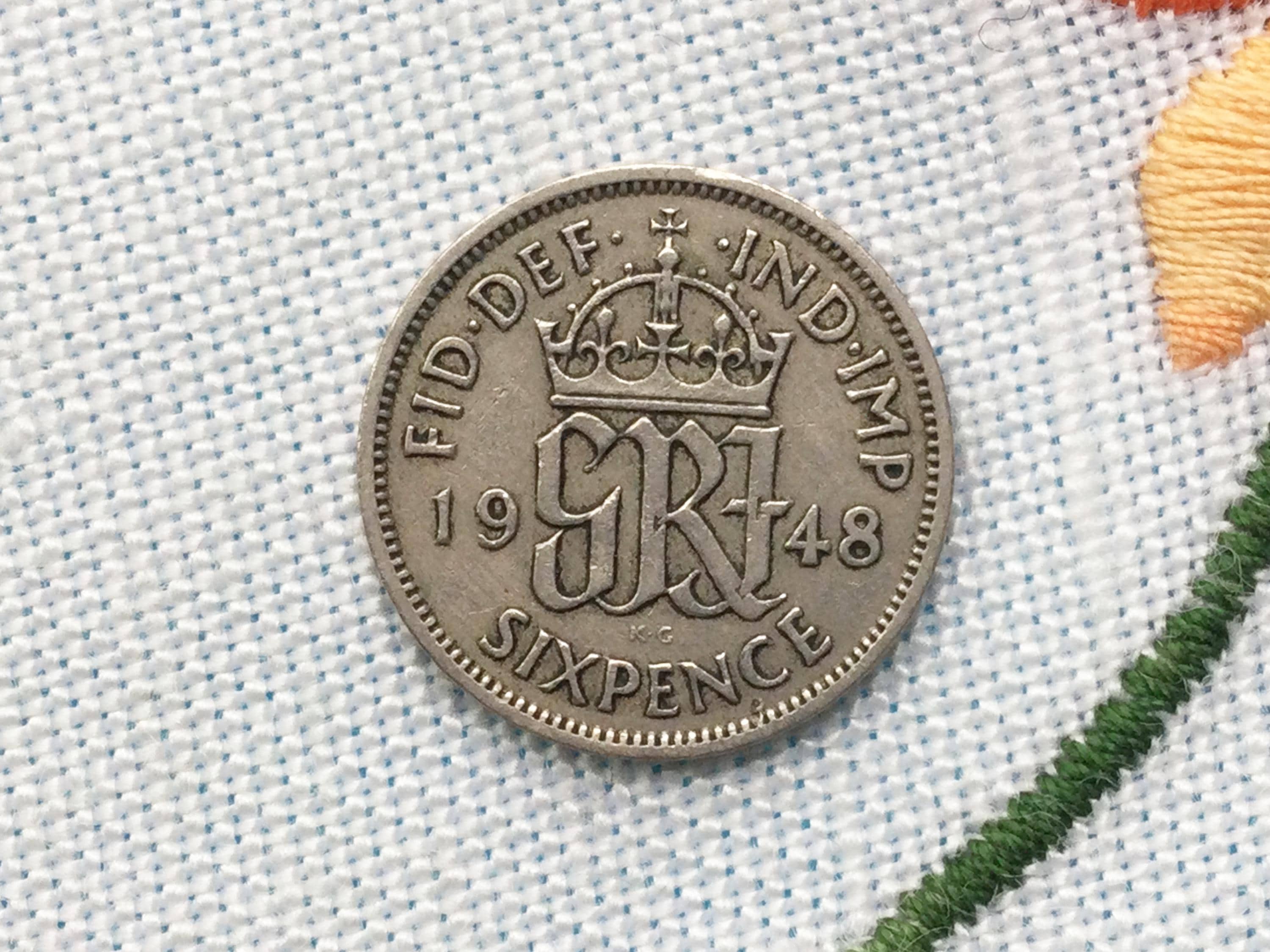 1948年6ペンス硬貨：ジョージ6世の英国コレクターズアイテム