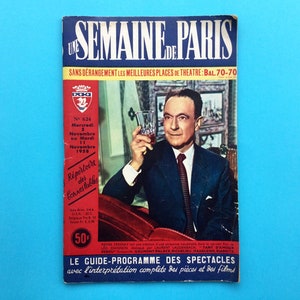 Vintage Paris Magazine 1958: &quot;A Week in Paris&quot; Guide