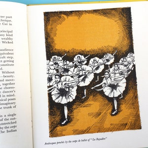 Vintage ballet book, Ballet and The Dance, Ian Woodward, Peter Revitt illustrations, 1967 Signpost Library, Ballet gift