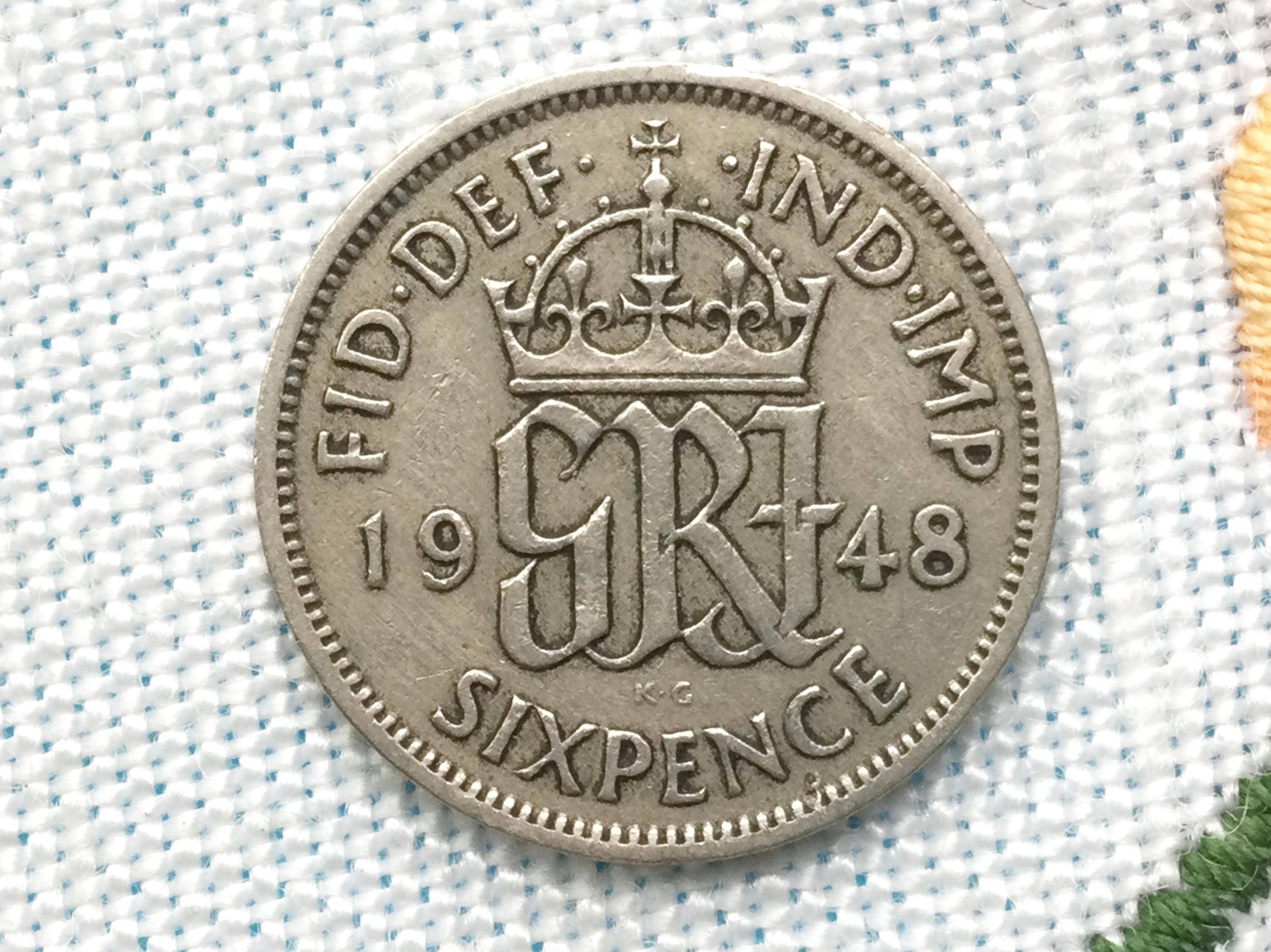 イギリス 1948年 ラッキー6ペンス 英国 美品です50枚(^-^)! イギリス 1948年 ラッキー6ペンス 英国 美品です50枚(^-^)! イギリス