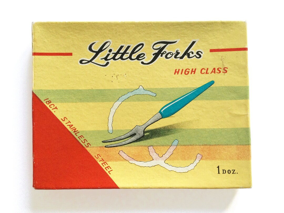 Vintage Little Forks High Class Set of 12 in Original Box Etsy