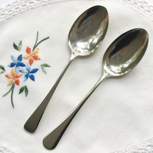 Vintage Silver Plate Serving Spoons - Sheffield EPNS Cutlery Set