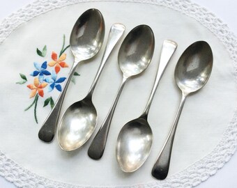 ヴィンテージ シルバーメッキ フルーツトライフルスプーン 6本セット