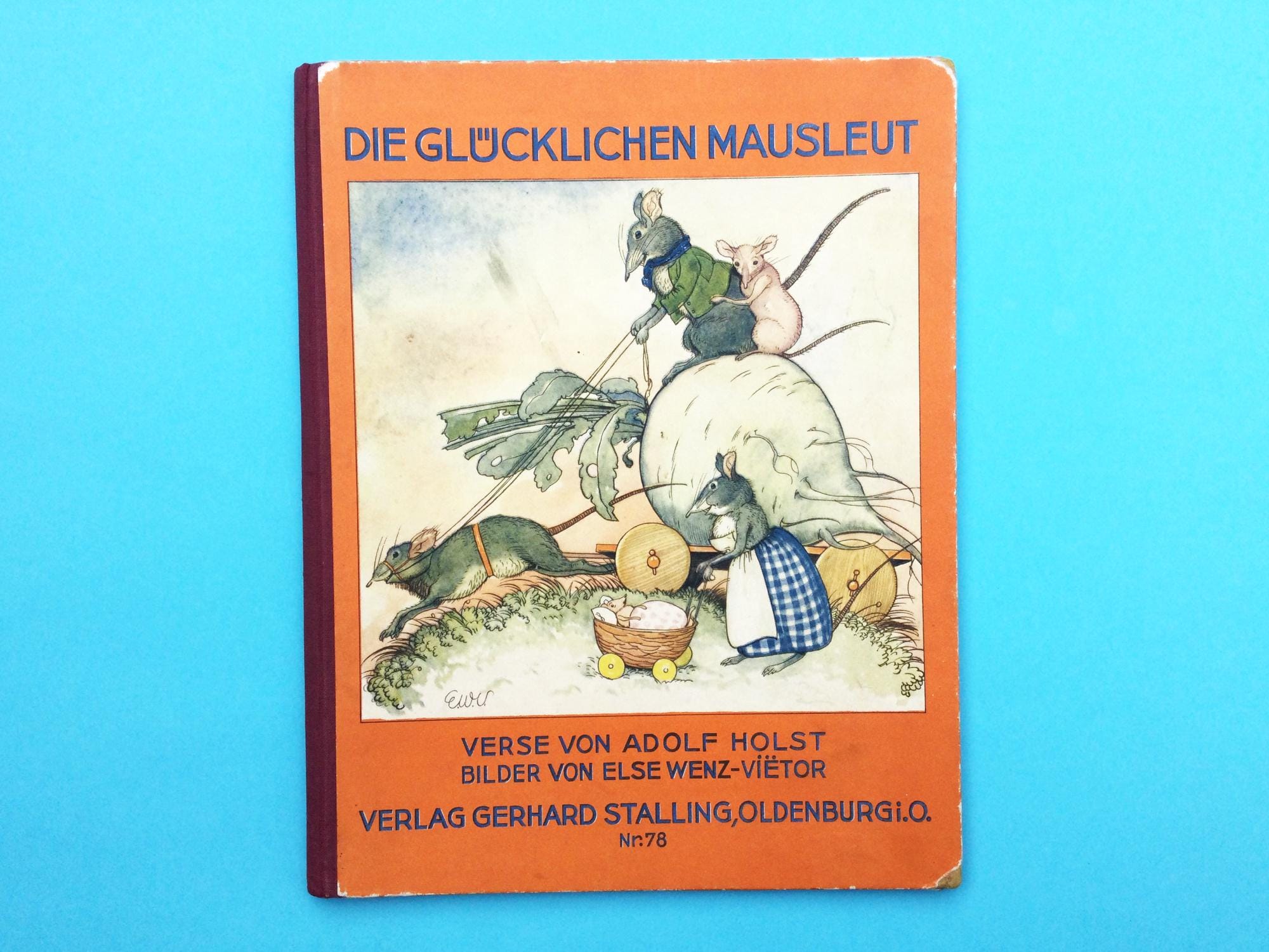 1929年ドイツの児童書、イラスト入りヴィンテージハードカバー - Etsy 日本