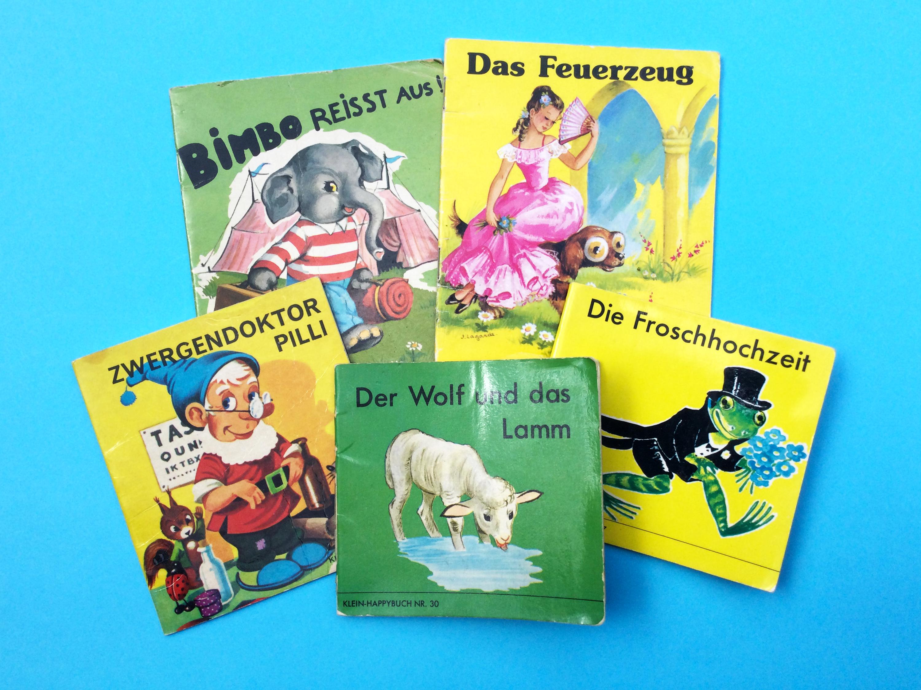 ヴィンテージミニブックセット：ドイツの動物物語、1950年代～60年代