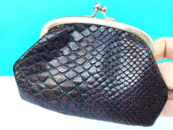 Snakeskin coin purse new arrivals