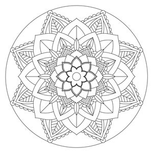 Five PDF Downloadable and Printable Mandalas for Downpload, Print and ...