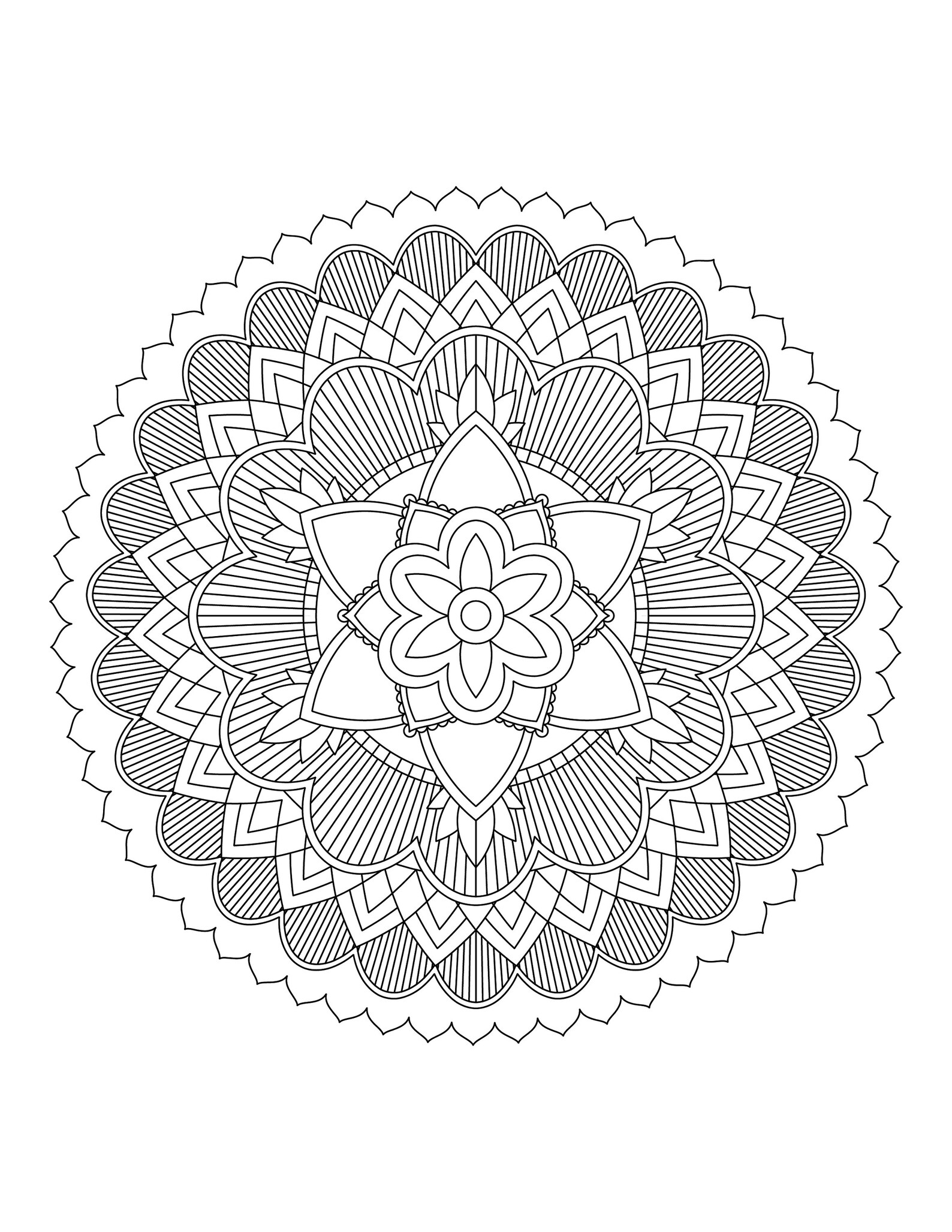 Five PDF Downloadable and Printable Mandalas for Downpload, Print and ...