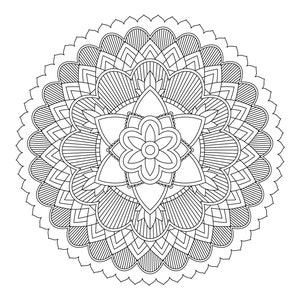 Five PDF Downloadable and Printable Mandalas for Downpload, Print and ...