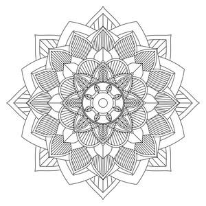 Five PDF Downloadable and Printable Mandalas for Downpload, Print and ...