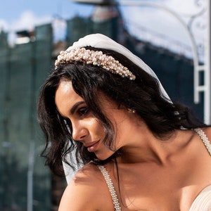 Bruiloft haarband kristal, bruidshaarband afbeelding 1