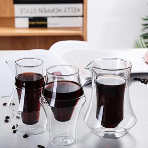 Double Wall Cup Sensory Enhancing Coffee Glass Cups.