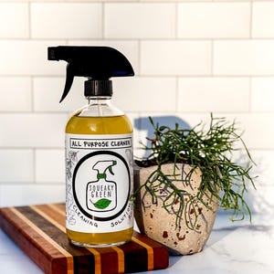 Limpador multiuso – Base de sabão de Castela orgânico – Óleos essenciais de comércio justo, spray de superfície não tóxico