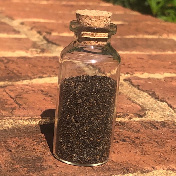 Iceland Black Sand in a Bottle, Souvenir, Surprise Trip Gift, Black Sand Beach, Vacation in a Bottle