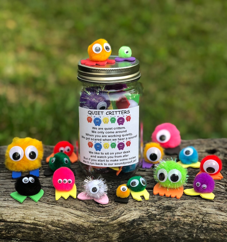 Quiet Critters Jar Behavior Classroom Management Tool Etsy