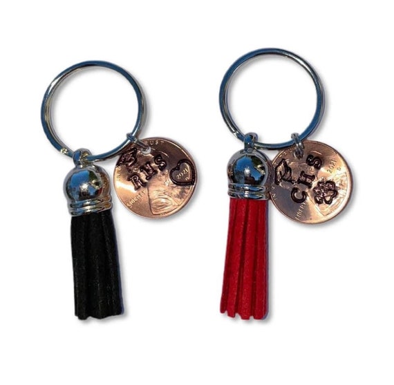 Class of 2021 Graduation Penny Schools Initials Penny Keychain