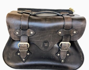 vintage motorcycle saddlebags