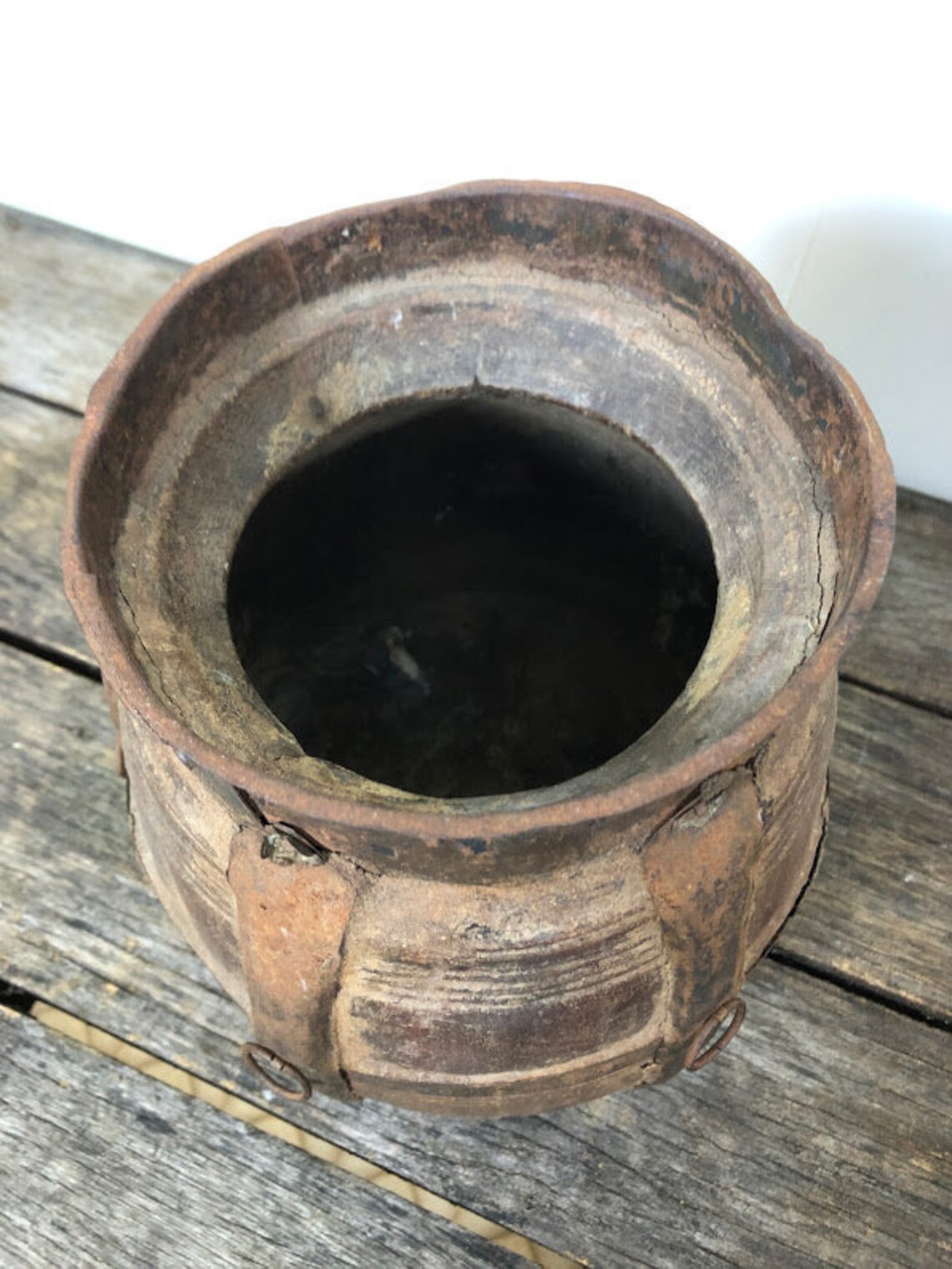 Antique WATER CARRIER VASE Primitive Rustic Container Etsy