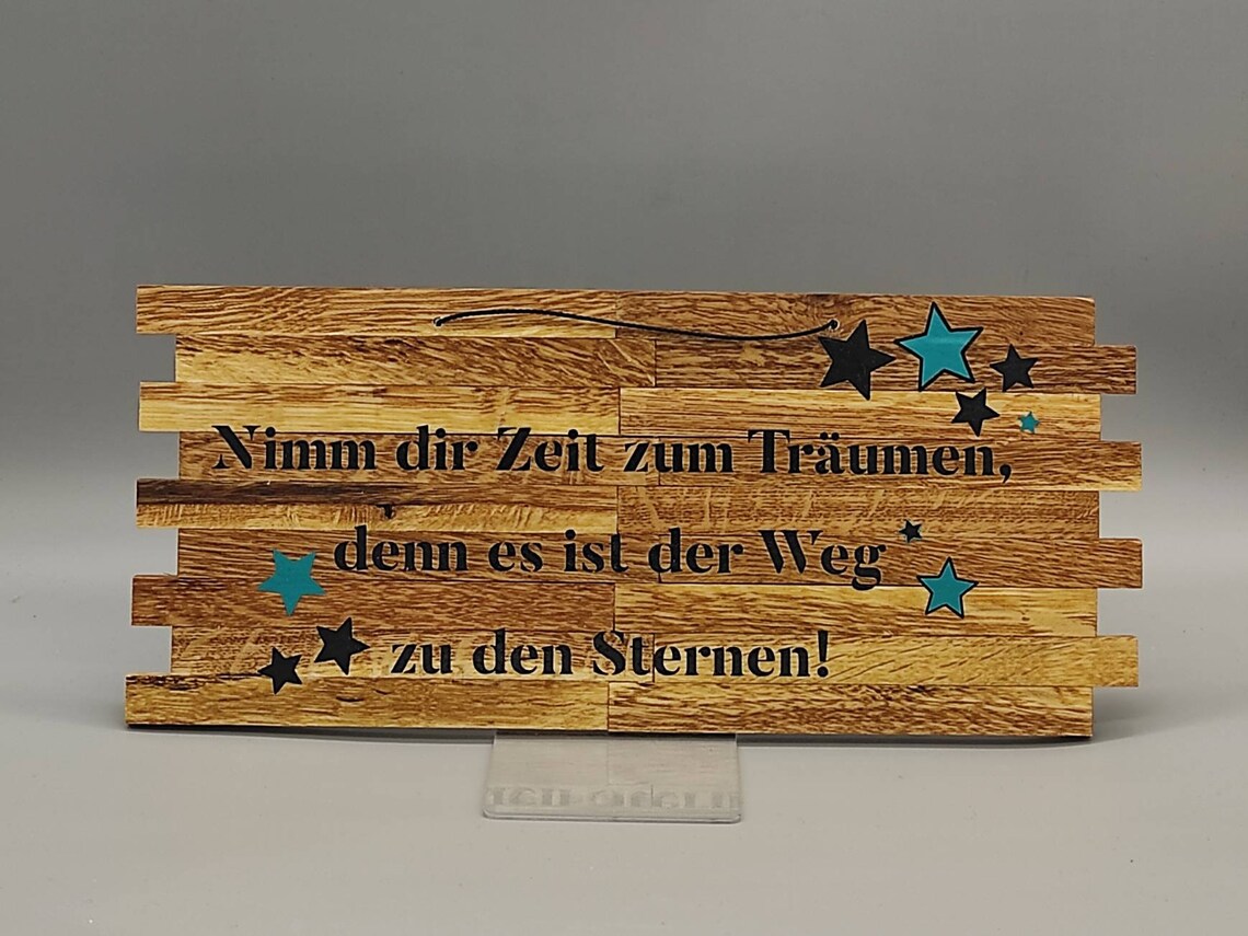 Holzschild mit Spruch Nimm Dir Zeit Etsy.de
