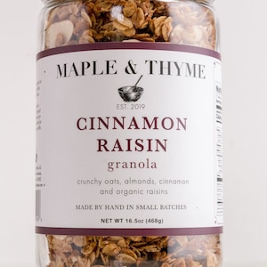 Cinnamon Raisin Müsli 16,5 Unzen Geschenkglas
