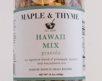 Hawaii Mix Granola 16.5 Ounce Gift Jar
