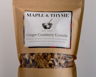 Ginger Cranberry Granola 11 ounce Bag