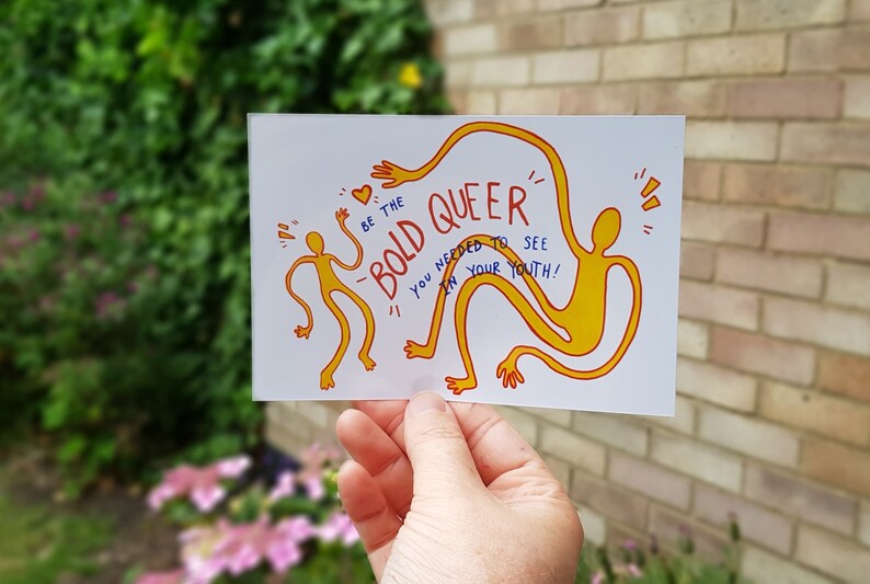 BOLD QUEER print 2 sizes available