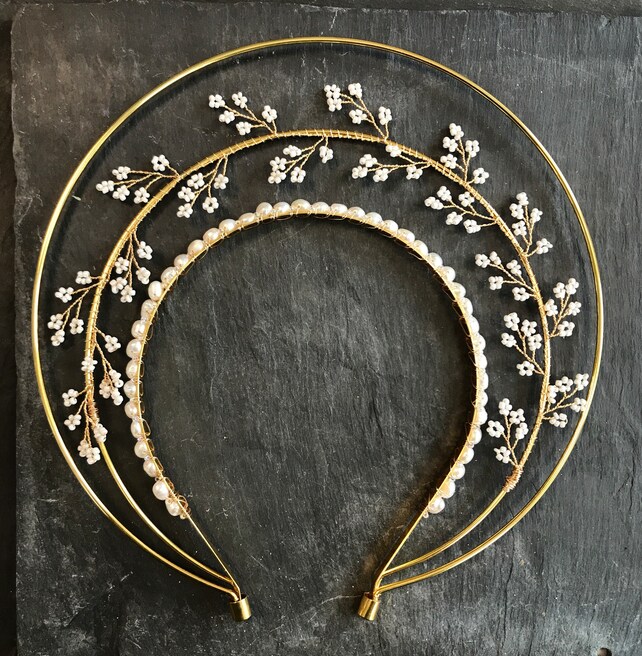 bridal halo headpieces