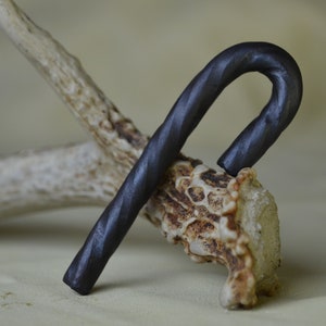 Hand Forged Twisted Candy Cane Ornament