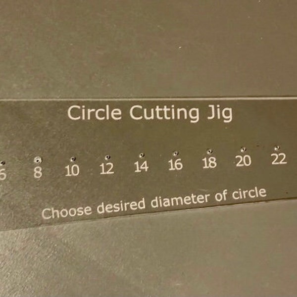 Laser Cut File - Circle Jig for Ryobi 18V Trim Router P601 ~ SVG file, Circle Jig, Wood Round Jig