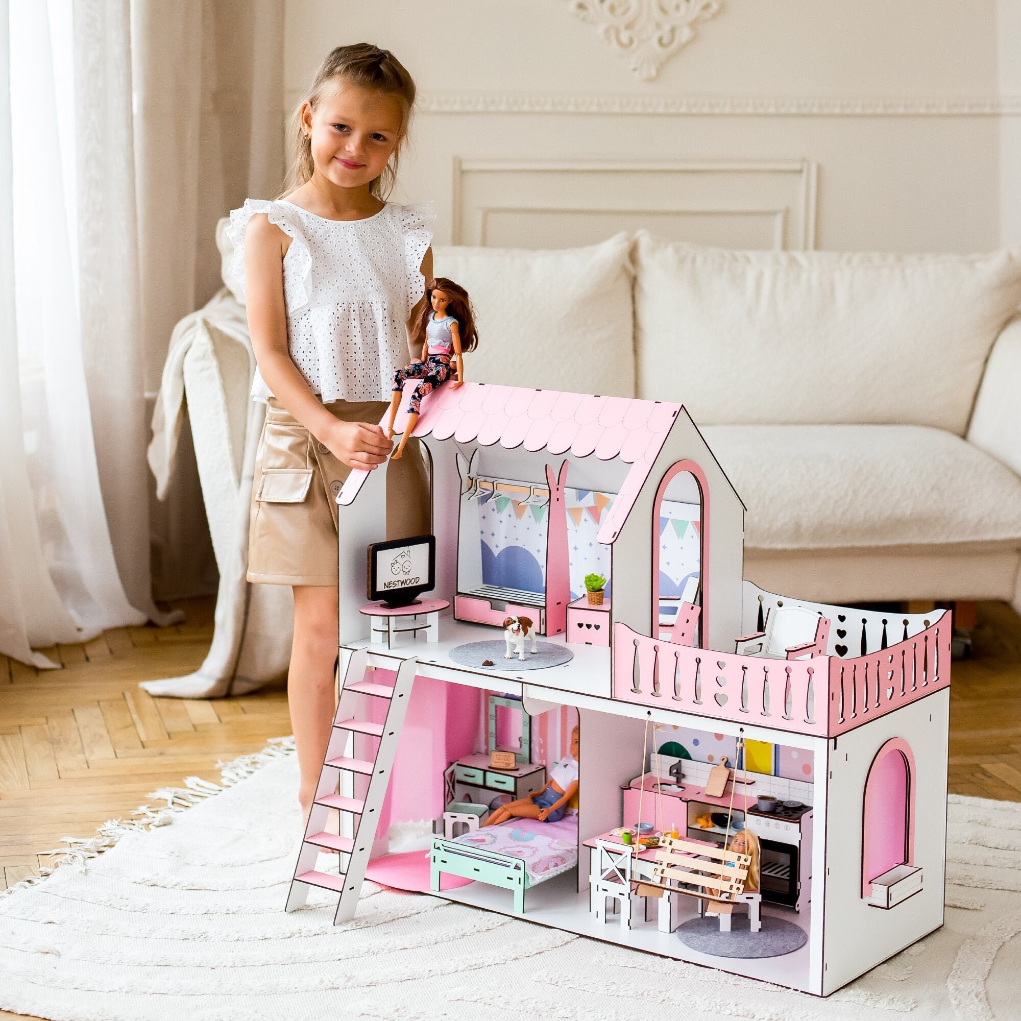 Doll Swing Miniature Porch Swing Small Town Treasures Porch Swing