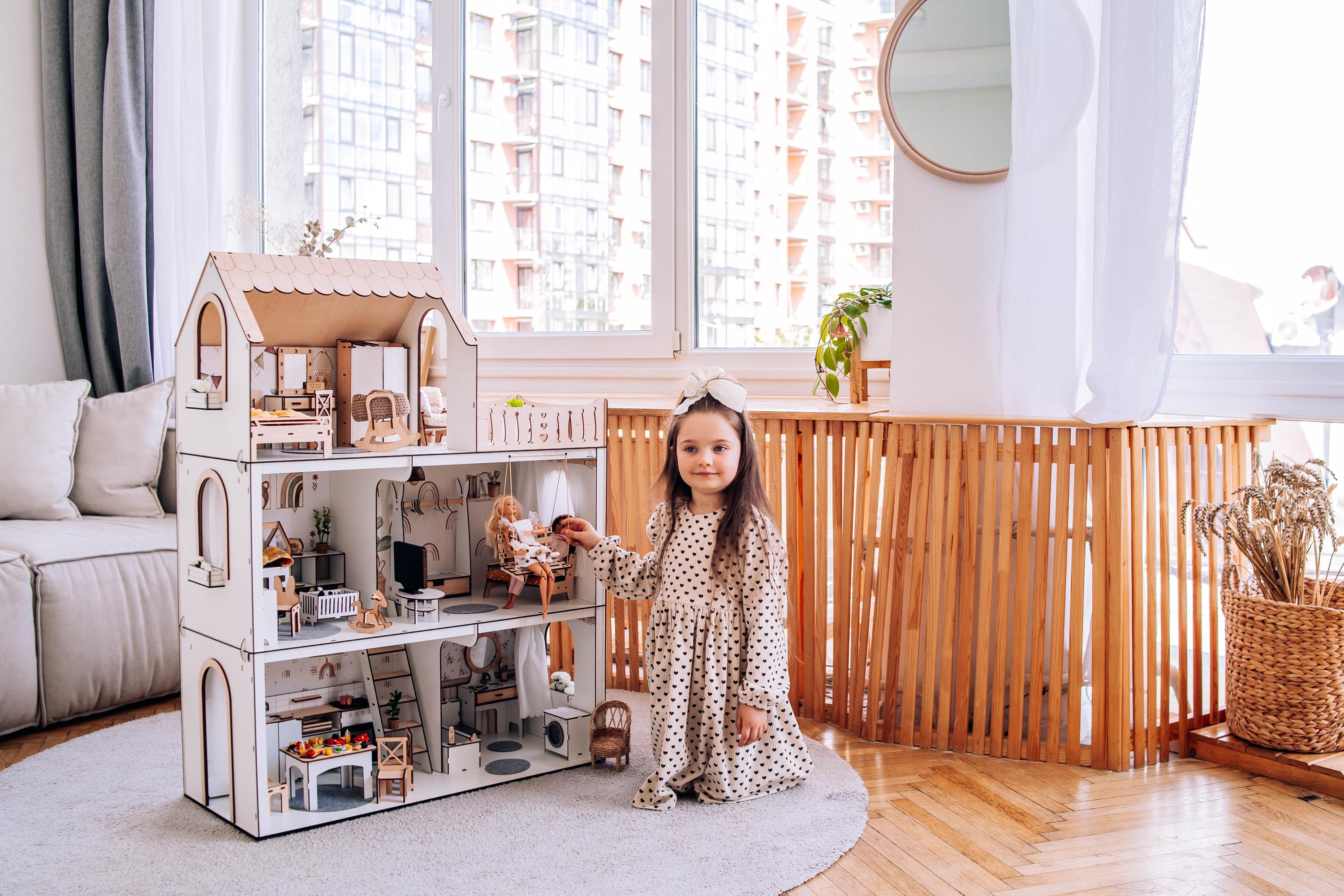 Scandi Dollhouse Modern Scandinavian Style Floors Rooms