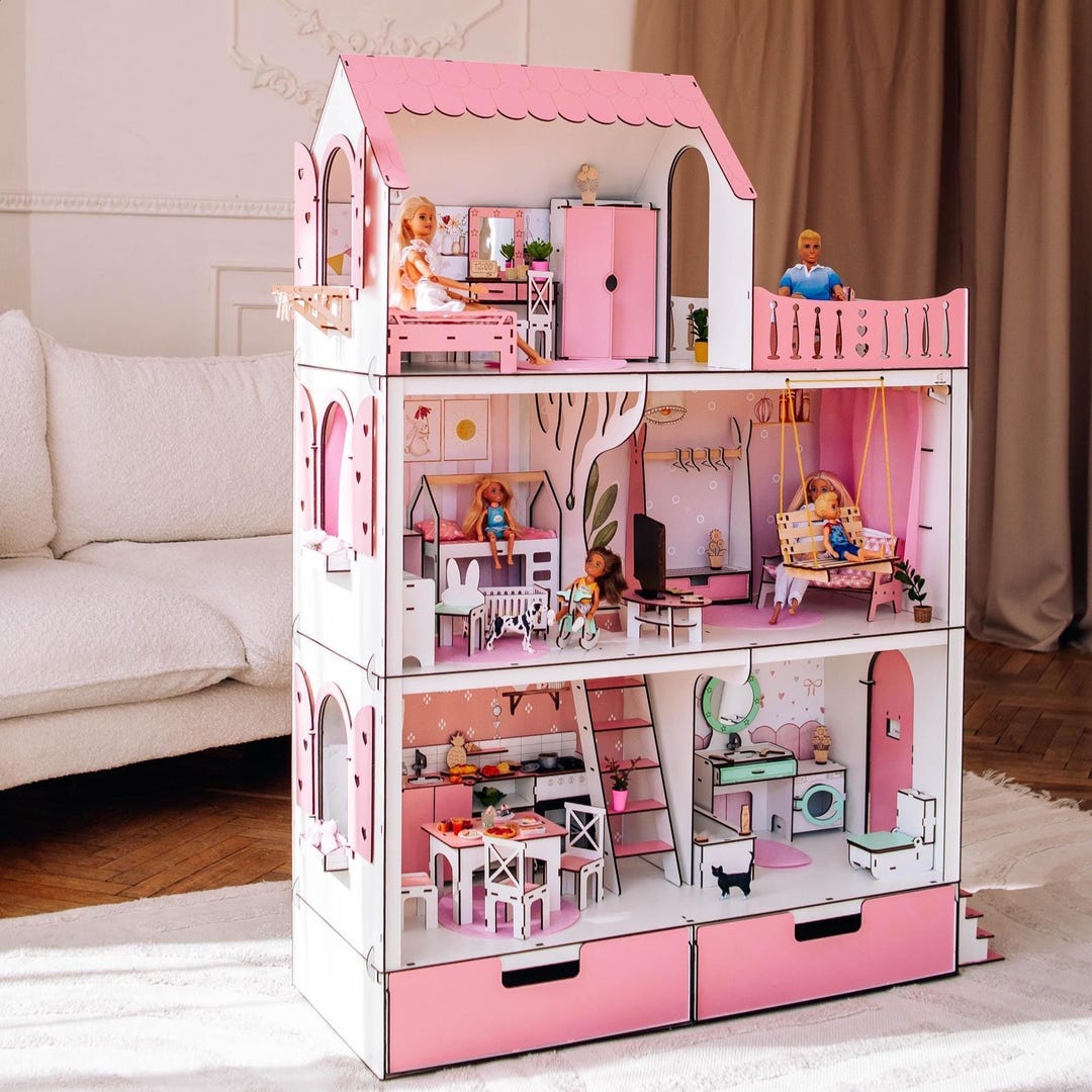 Dollhouse Furniture A Doll's House Meaning Buy Pink Wooden