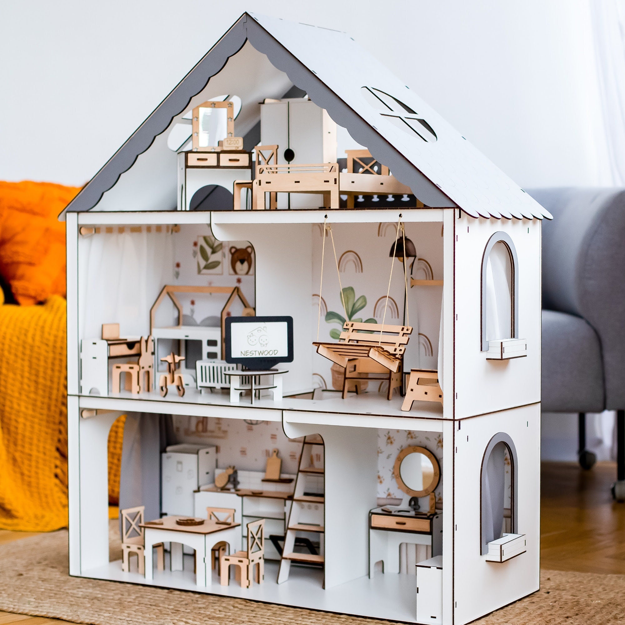 Minimalist dollhouse store