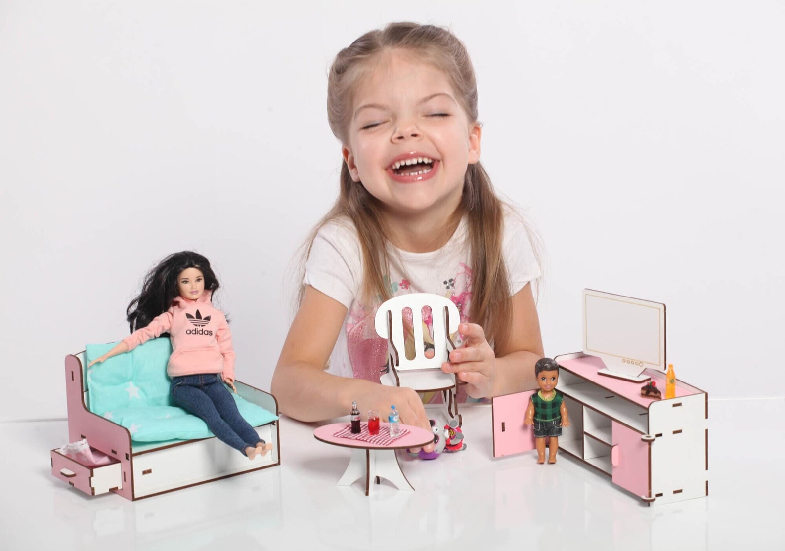 Wooden Dollhouse Furniture Dollhouse Furniture Doll House Etsy