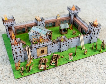 Birthday Gift for Boy, Gifts for kids, Christmas gifts Boy, Wooden Medieval Castle, Toddler Gift for Kids, Wooden toys, Kids Birthday gift