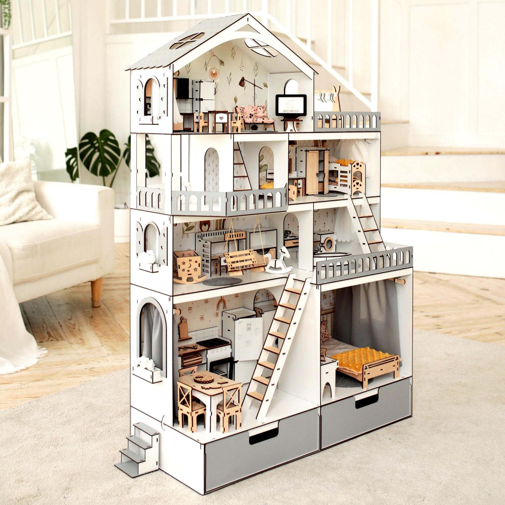 Sold at Auction: THE WILLIAMSBURG DOLLHOUSE KIT BY REAL GOOD