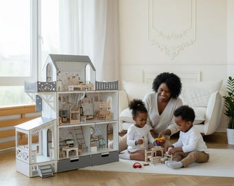Personalized Montessori Dollhouse for Kids