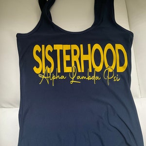 Alpha Lambda Psi Sisterhood women’s racerback tank top