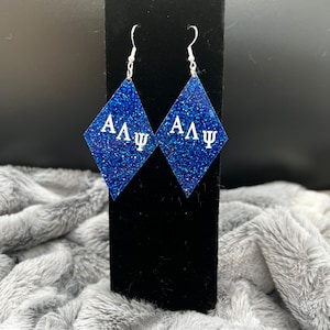 Alpha Lambda Psi earrings - Blue