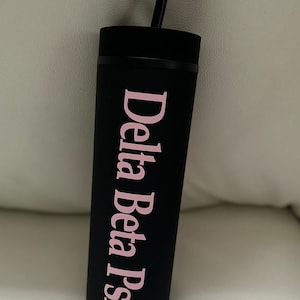 Delta Beta Psi 16 oz skinny tumbler