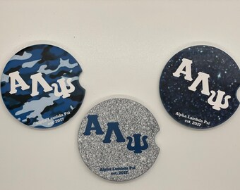 Alpha Lambda Psi car coasters