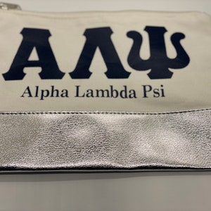 Alpha Lambda Psi cosmetic bag