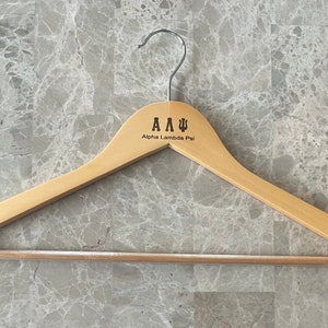 Alpha Lambda Psi custom clothes hanger
