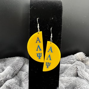 Alpha Lambda Psi earrings - Yellow