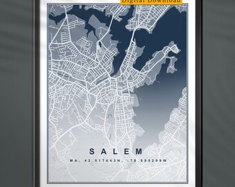 Salem Ma Print - Etsy