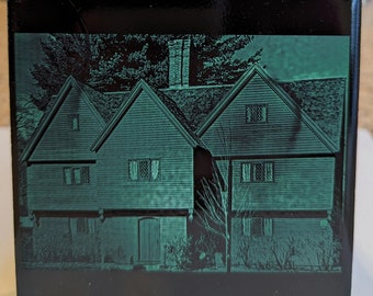 Salem's Witch House Laser Engraved Tile Artwork