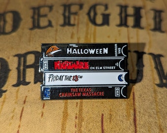 Horror VHS Tape Pin