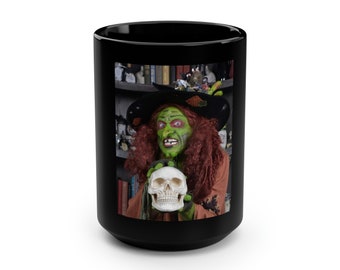 BORAH! and Skull Black Mug, 15oz