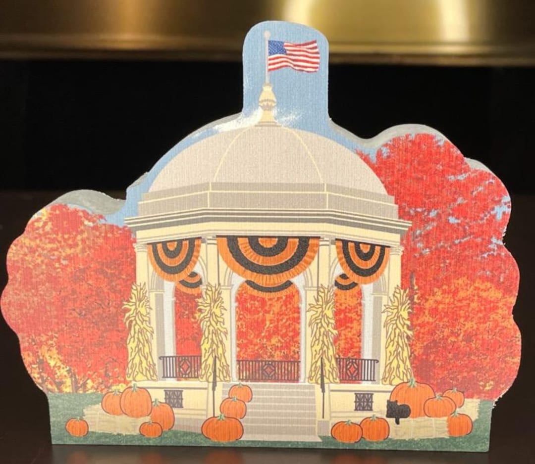 Cat's Meow Salem Common Bandstand in the Fall Etsy